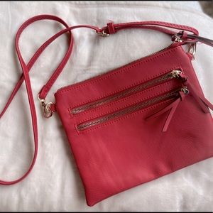 Red crossbody bag